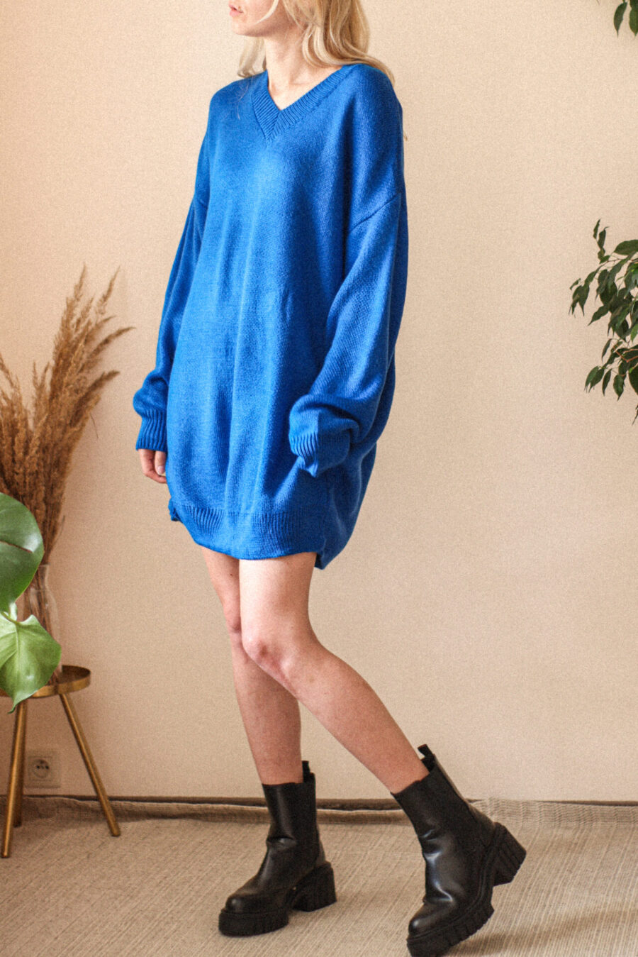 Elatine - luźna sukienka sweterkowa