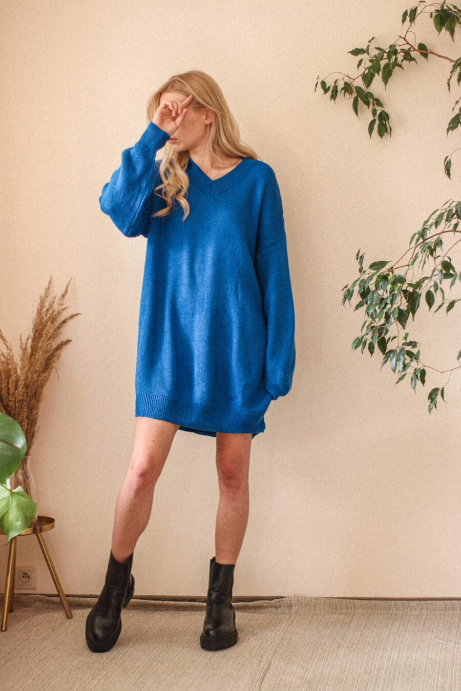 Elatine - luźna sukienka sweterkowa