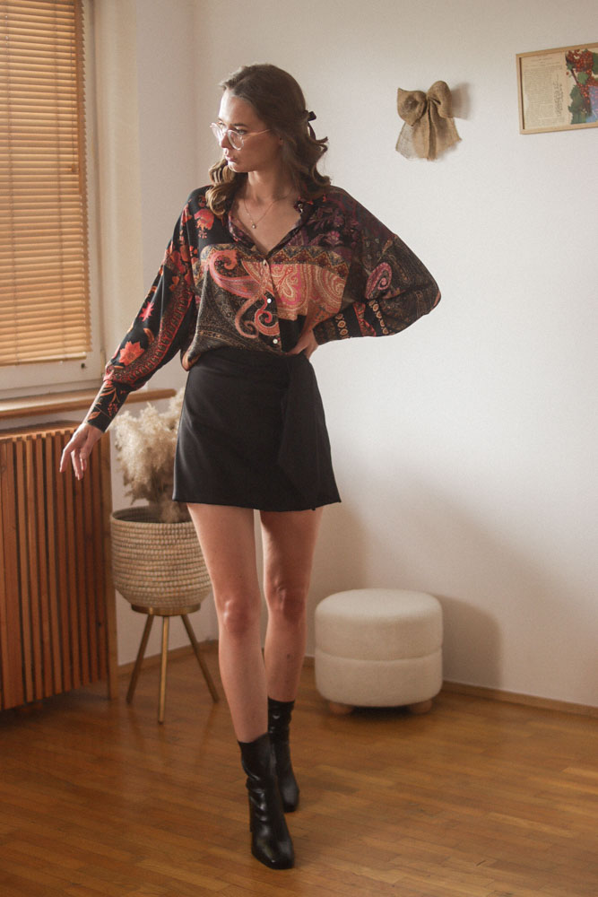 Ziziphus - spódnico-spodenki z wiązaniem-5