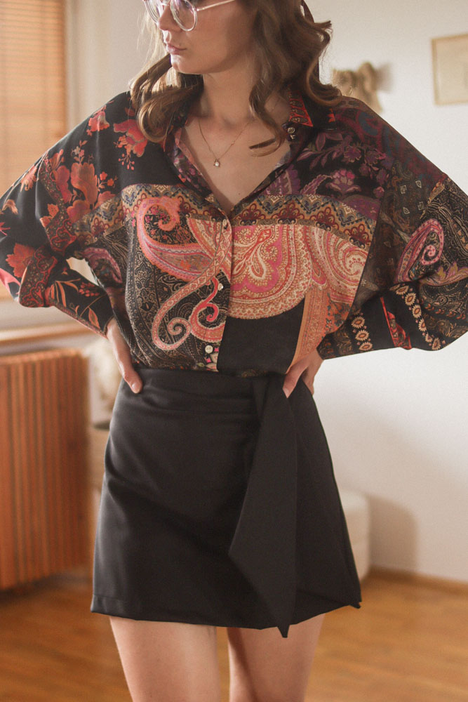 Ziziphus - spódnico-spodenki z wiązaniem-6