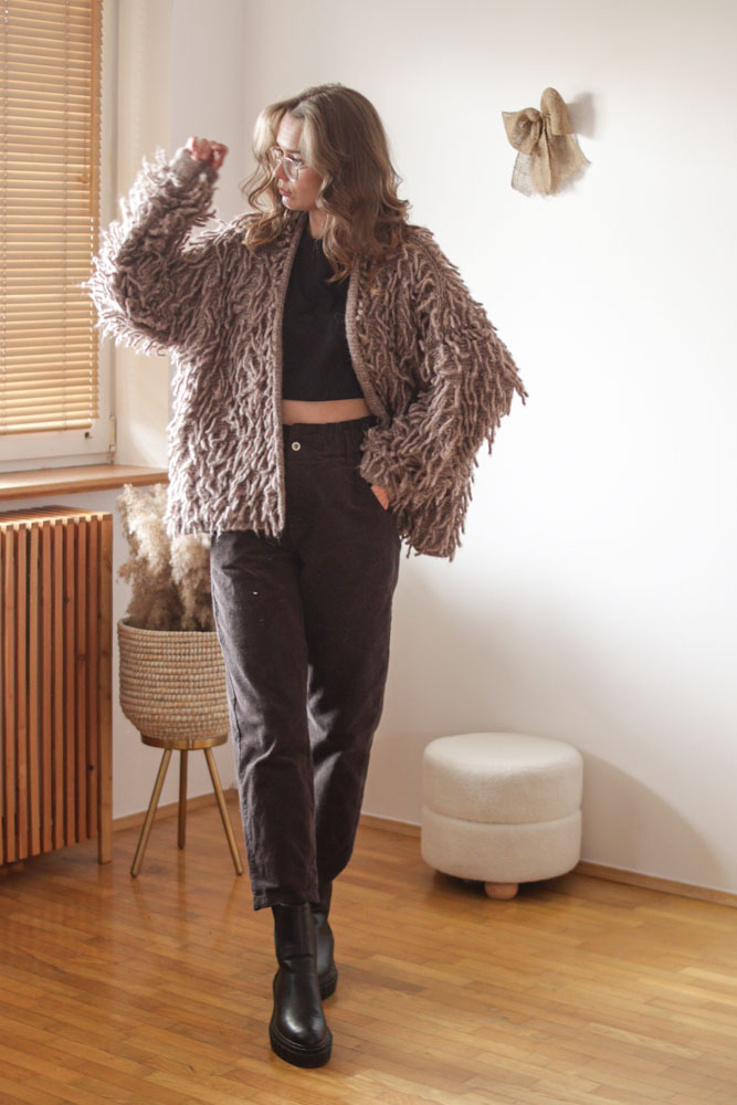 Ceterach - sztruksowe spodnie z wysokim stanem-06