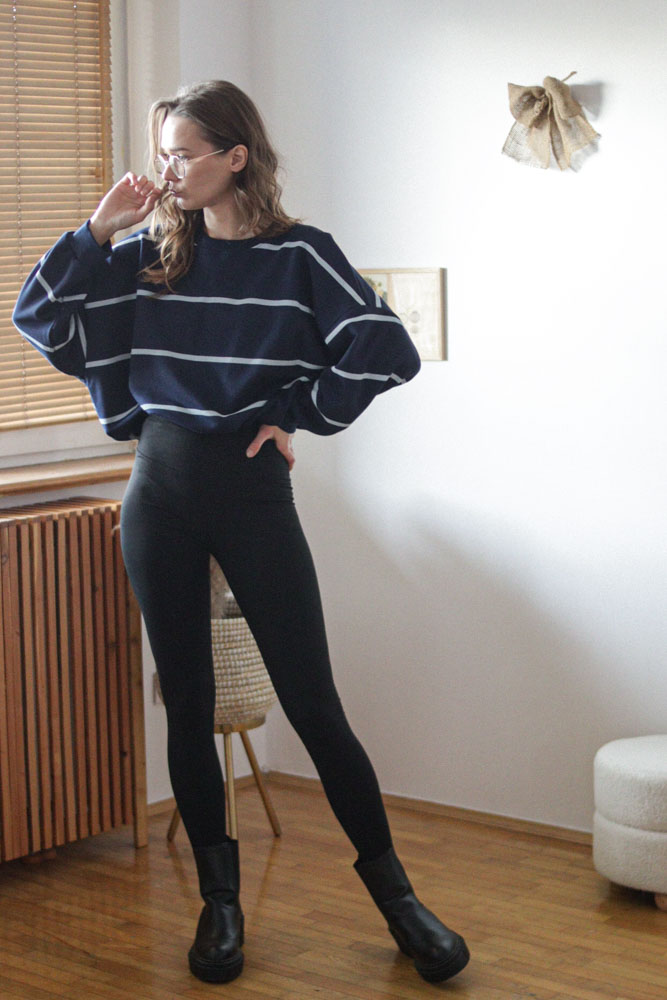 Botrychium - lekko ocieplane legginsy z wysokim stanem-05