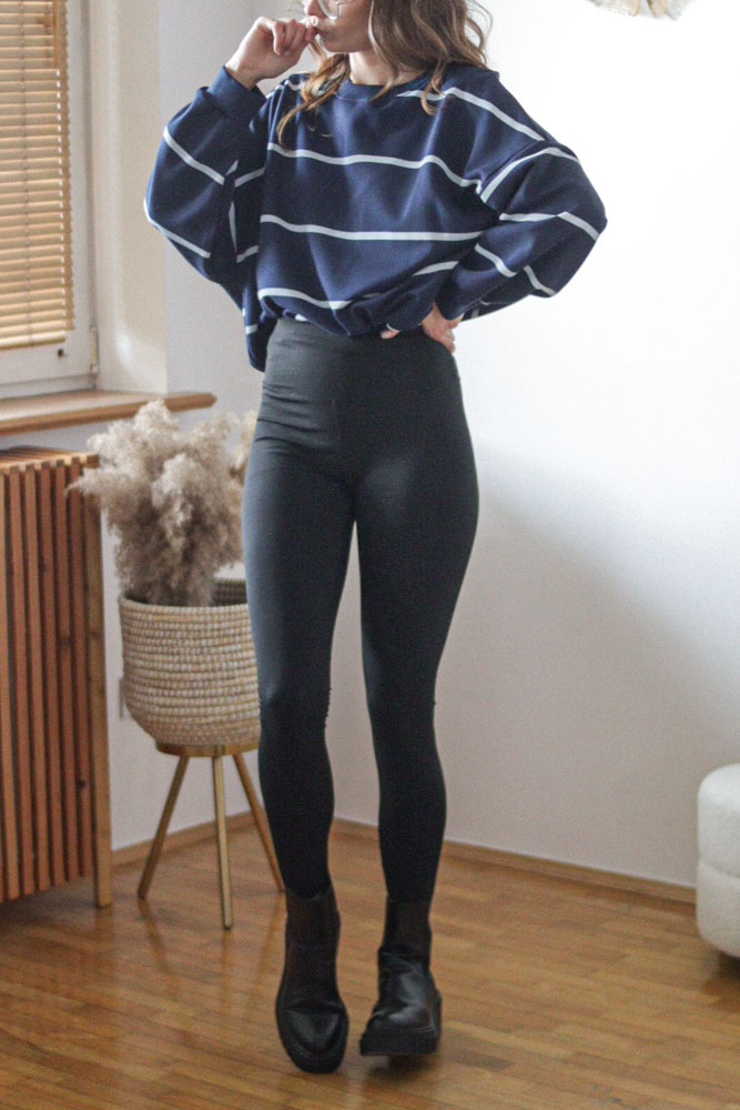 Botrychium - lekko ocieplane legginsy z wysokim stanem-08