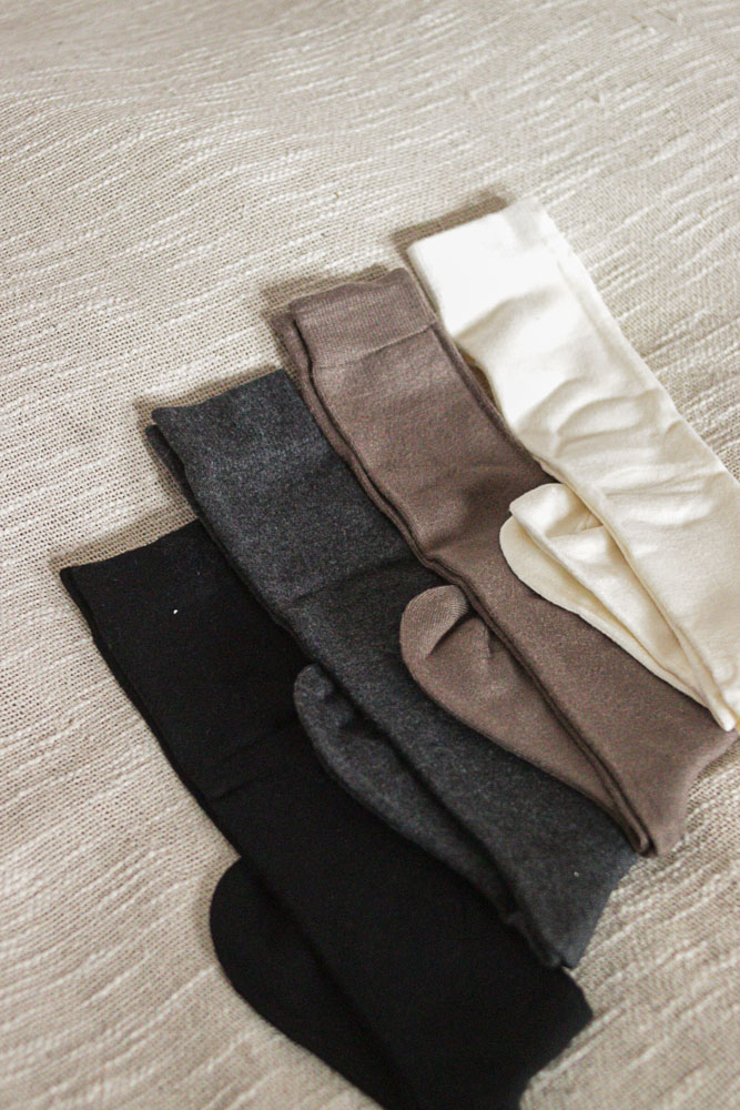 Callistemon - gładkie, cieńsze podkolanówki (wełna 75%)