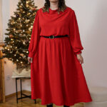 Corylopsis - maxi na długi rękaw w większym rozmiarze (od XL)