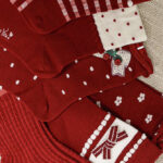 Brachypodium - bawełniane (97%) świąteczne skarpetki