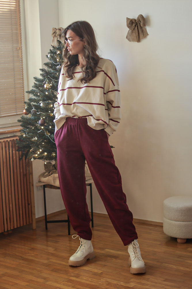 Calamagrostis - spodnie dresowe o kroju ballon-06