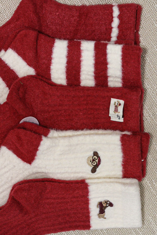 Centranthus - mięciutkie świąteczne skarpety z alpaką