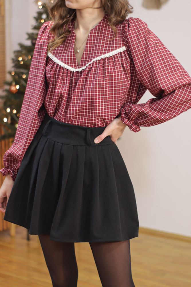 Cephaelis - luźna bluzka z koronkowymi wstawkami-03