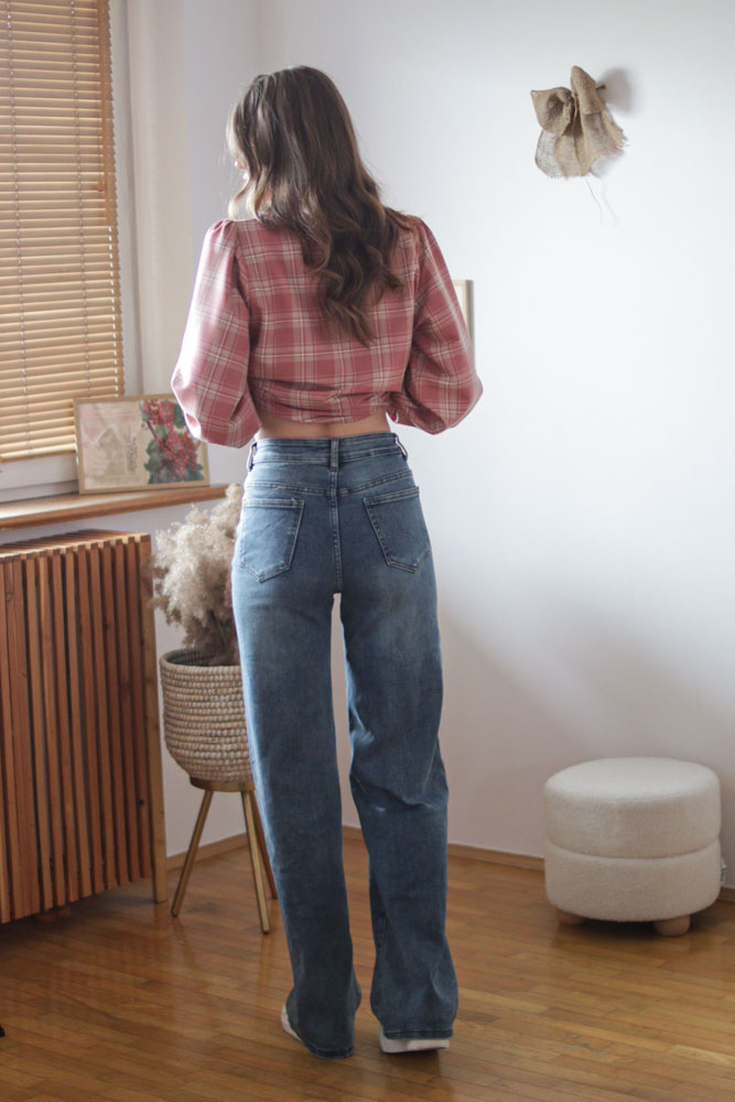 Anthyllis - EXTRA LONG jeansy z prostą nogawką i wysokim stanem (wzrost 175cm+)-2