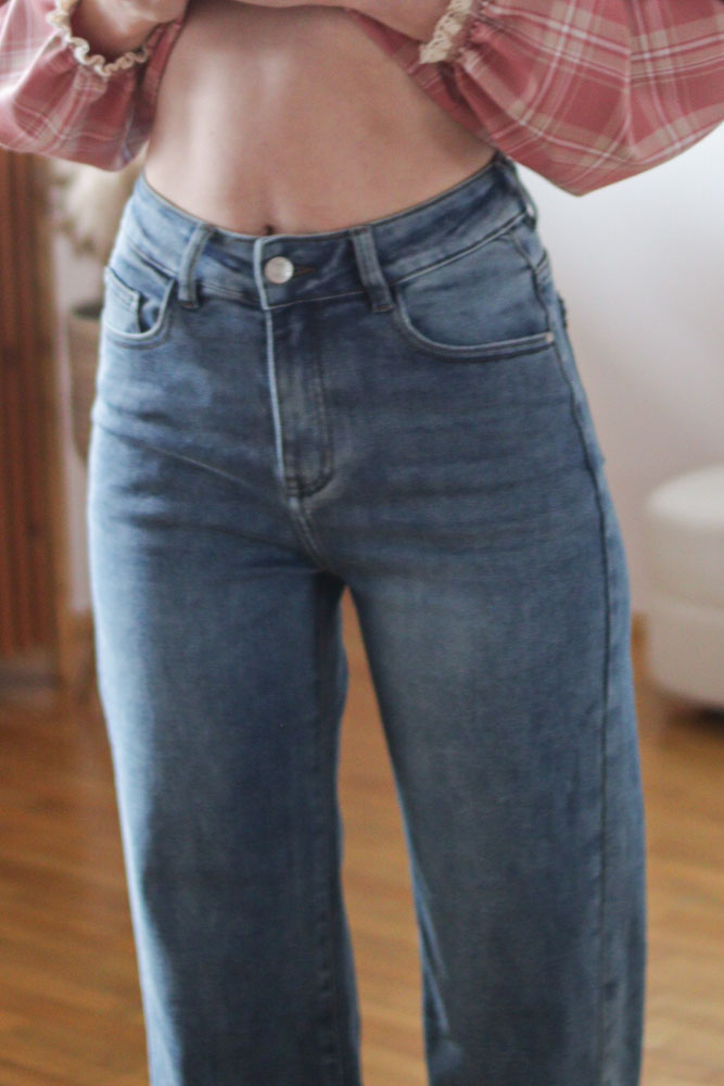 Anthyllis - EXTRA LONG jeansy z prostą nogawką i wysokim stanem (wzrost 175cm+)-3