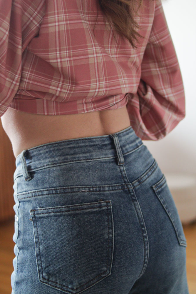 Anthyllis - EXTRA LONG jeansy z prostą nogawką i wysokim stanem (wzrost 175cm+)-4