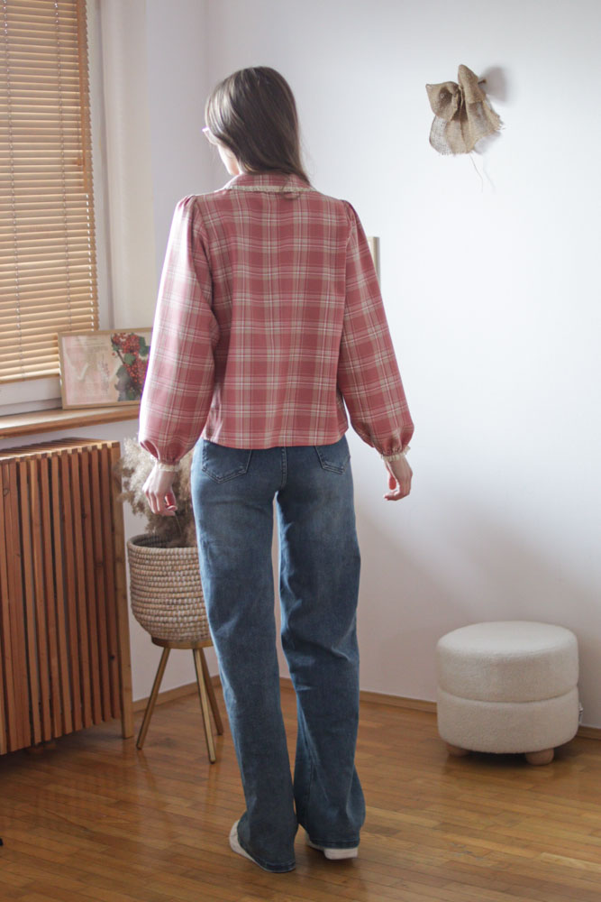 Ceiba PINK - wiskozowa (89%) bluzka z dużym kołnierzem-03