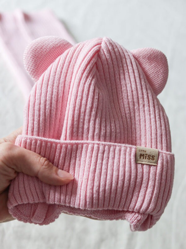 Cornus “LITTLE MISS” - komplet dla malucha: misio-czapka + komin (100% wełna merino) POLSKA PRODUKCJA (Kopia)